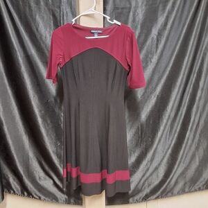 Elegant Black and Red Women's Dress